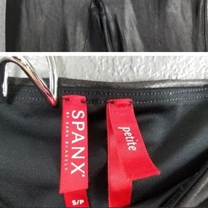 Spanx Faux Leather Leggings Petite Small SP